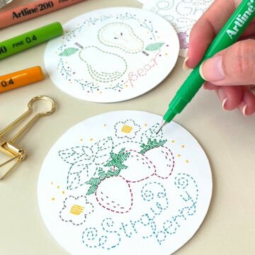 Artline 200 Fine Keçe Uçlu Yazı Kalemi 0.4mm Mavi