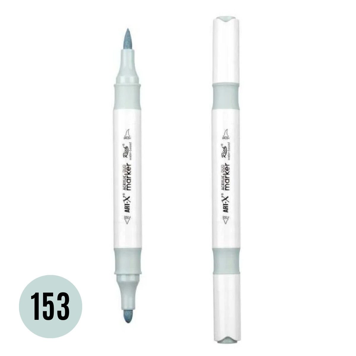 ART-X Çift Uçlu Akrilik Marker Kalem 153 Gri Mavi