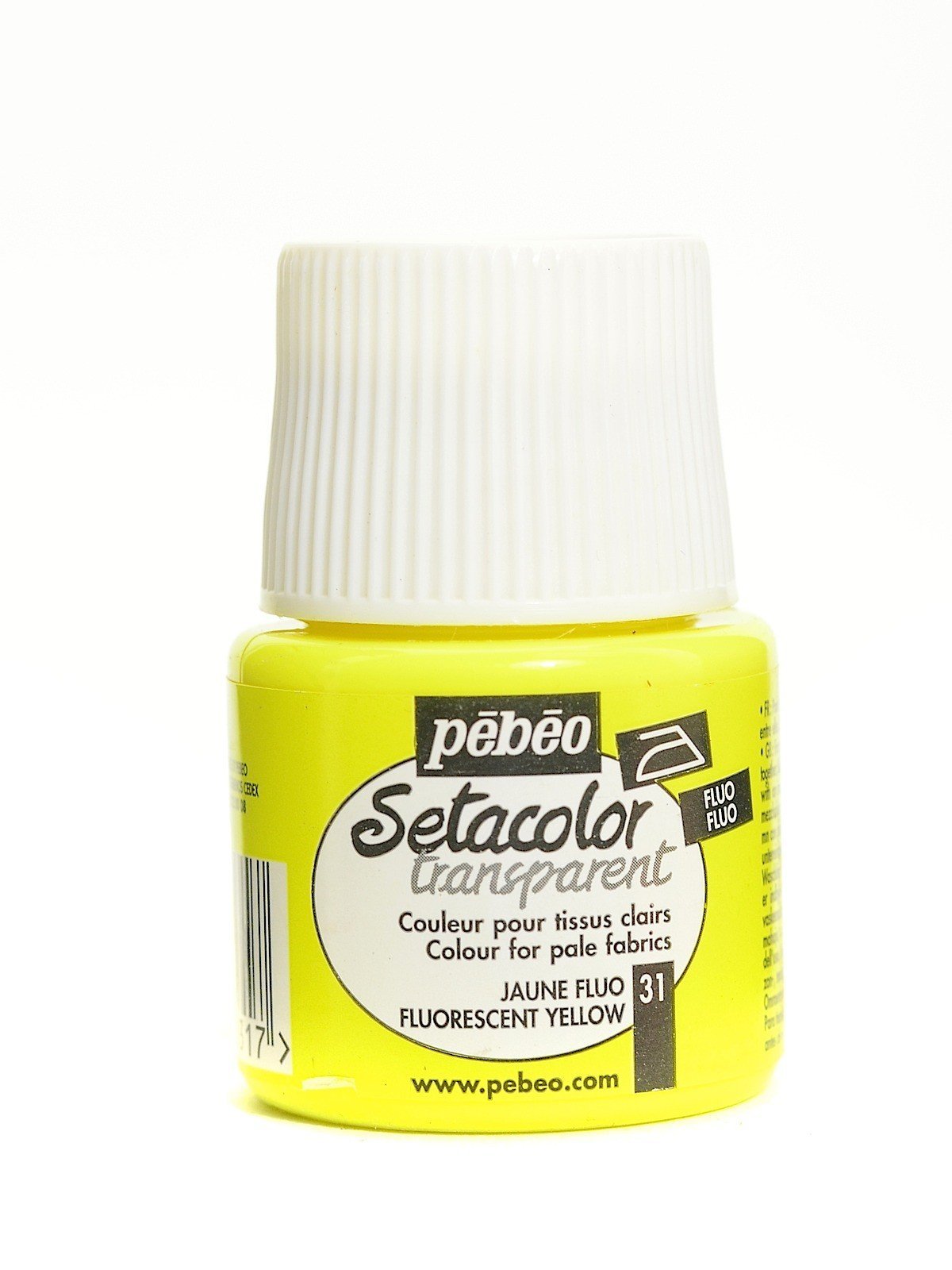 Pebeo Setacolor Light Fabric Transparan Kumaş Boyası 45ml 31 Fluorescent Yellow
