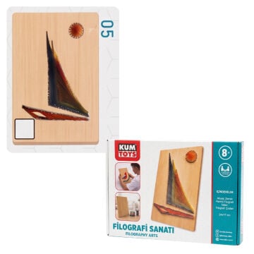 Kumtoys Filografi Sanatı 24x17cm 05 Yelken