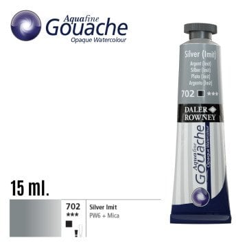 Daler Rowney Aquafine Guaj Boya Tüp 15ml 702 Silver