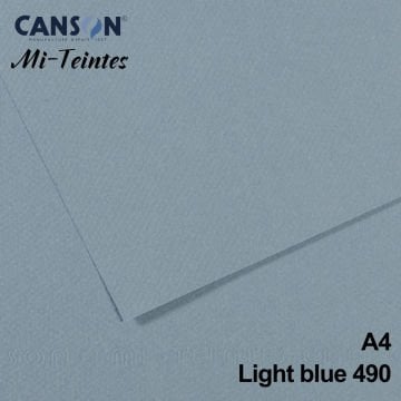 Mi-Teintes 160gr A4 490 Light Blue 3lü