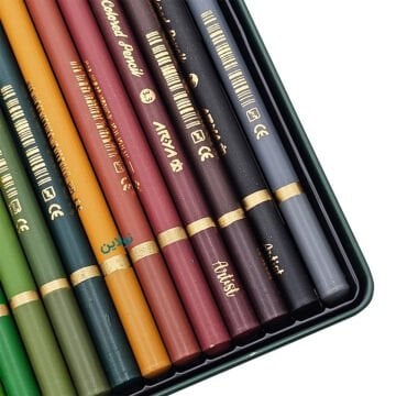 Arya Artist Profesyonel Kuru Boya Kalem Seti 48li Metal Kutu