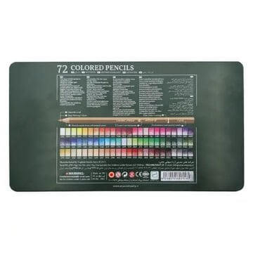 Arya Artist Profesyonel Kuru Boya Kalem Seti 72li Metal Kutu