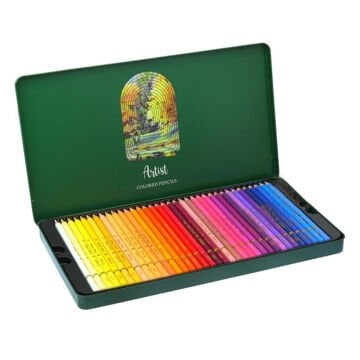 Arya Artist Profesyonel Kuru Boya Kalem Seti 72li Metal Kutu