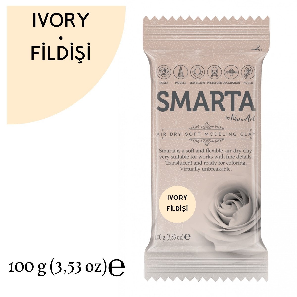 Smarta Modelleme Hamuru 100gr Fildişi