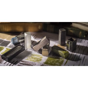 Derwent XL Grafit Kömür Füzen Blok 6lı Set - Metal Box