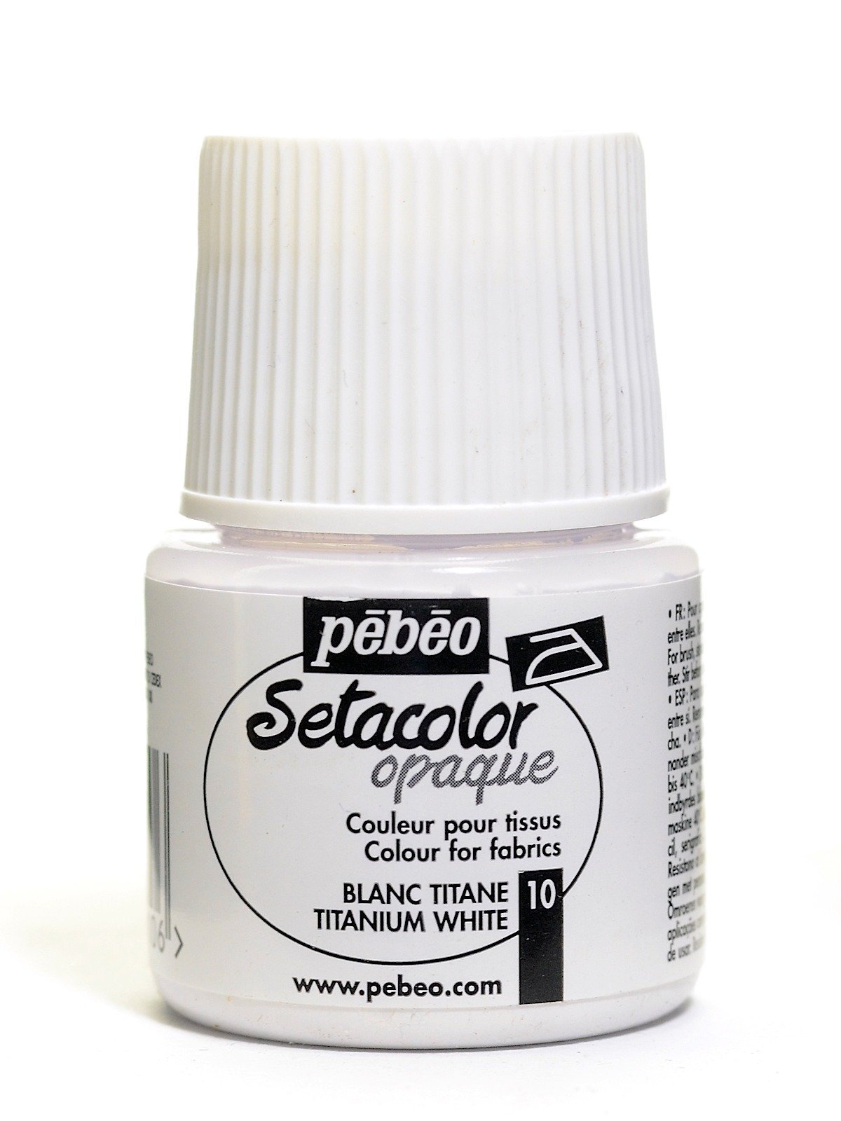 Pebeo Setacolor Opak Kumaş Boyası 45ml 10 Titanium White
