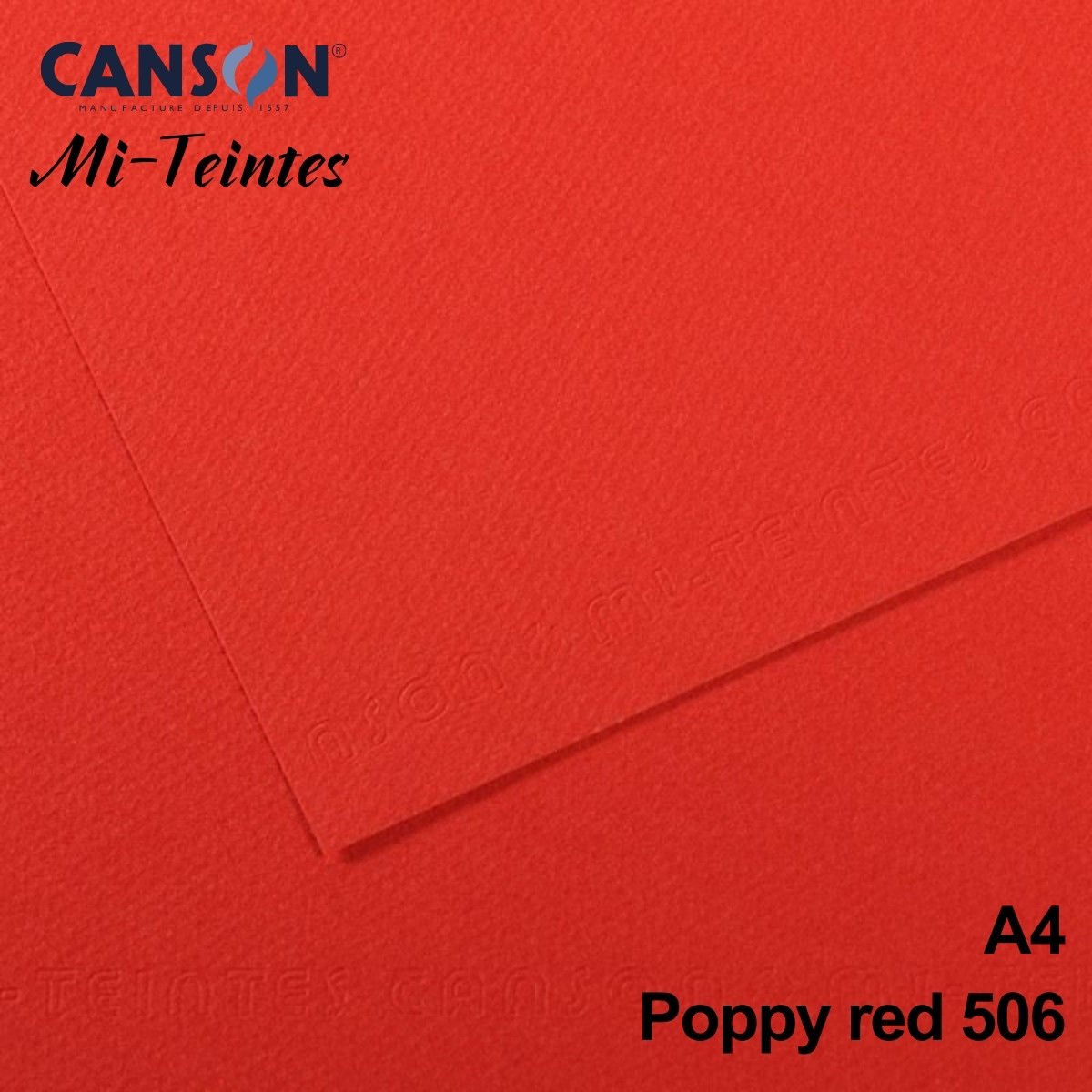 Mi-Teintes 160gr A4 506 Poppy 3lü
