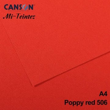 Mi-Teintes 160gr A4 506 Poppy 3lü