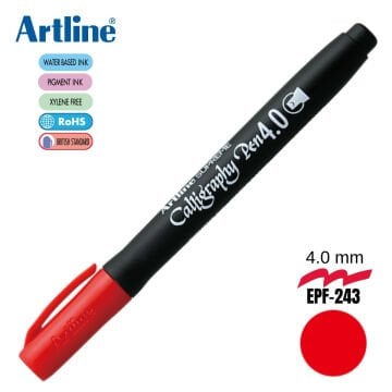 Artline Supreme Kaligrafi Kalemi 4.0 Kırmızı