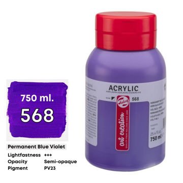 Art Creation Akrilik Boya 750ml 568 Permanet Blue Violet