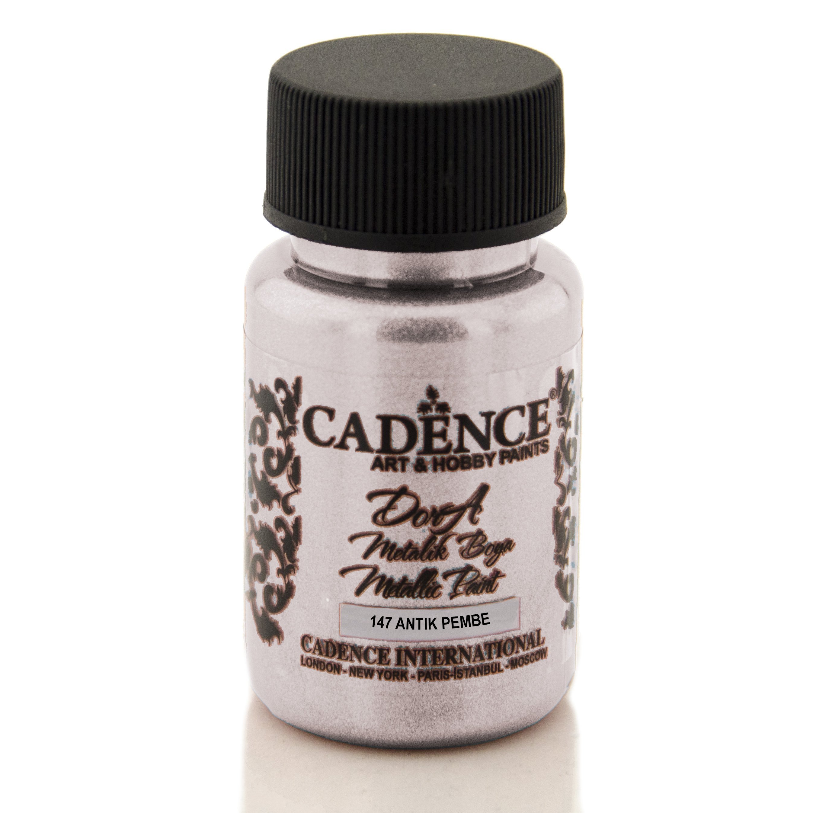 Cadence Dora Metalik Boya 50ml 147 Antık Pembe
