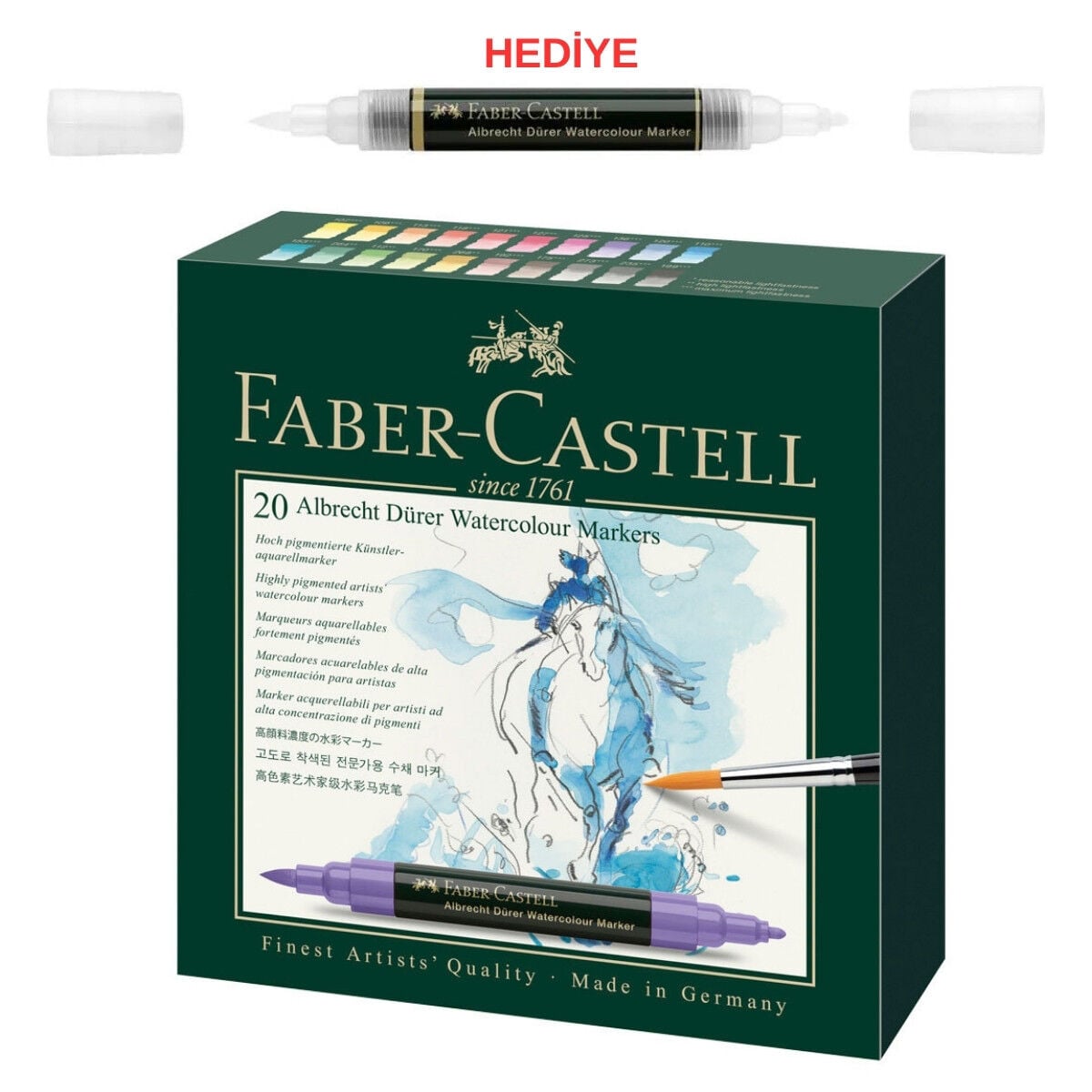 Faber Castell Albrecht Dürrer Sulu Boya Markör Seti 20li