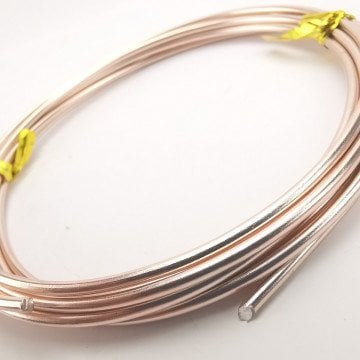 Dytac Alüminyum Tel Yuvarlak 2mmx2mt Açık Bakır