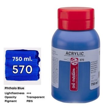 Art Creation Akrilik Boya 750ml 570 Phthalo Blue