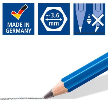 Staedtler Mars Lumograph 100 Derecel Eskiz Kalem Seti 24lü Metal Kutu