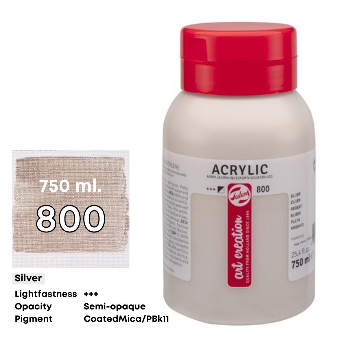 Art Creation Akrilik Boya 750ml 800 Silver