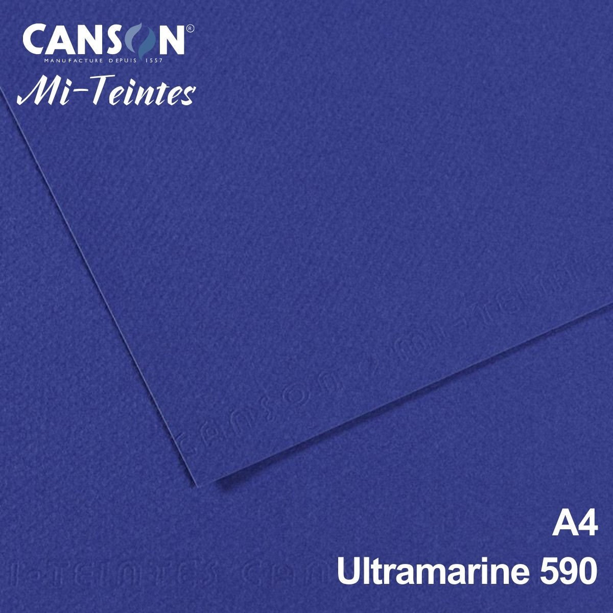 Mi-Teintes 160gr A4 590 Ultramarine 3lü