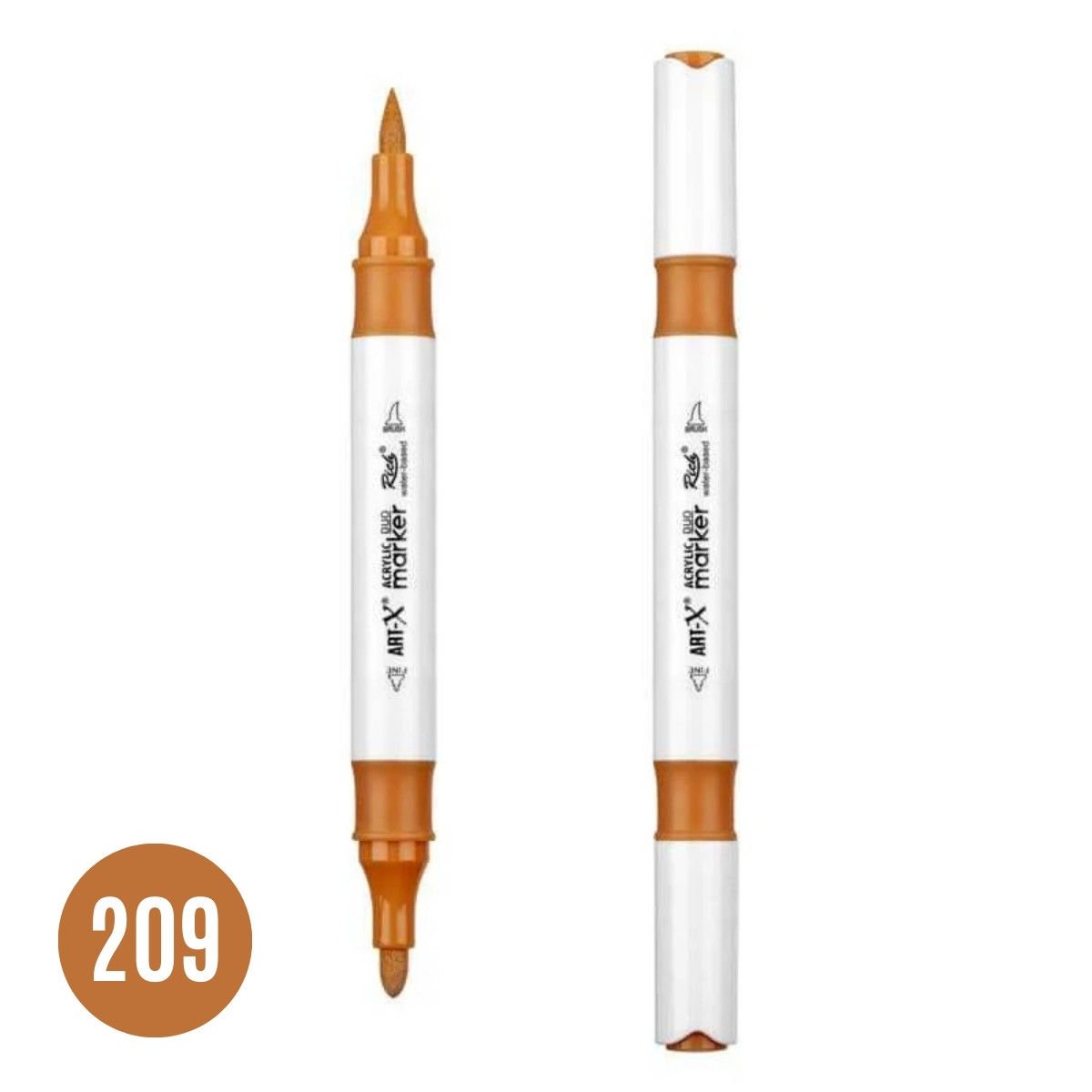 ART-X Çift Uçlu Akrilik Marker Kalem 209 Taba