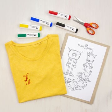 Faber Castell Fabric Marker Tekstil Kumaş Kalem Seti 5li Klasik
