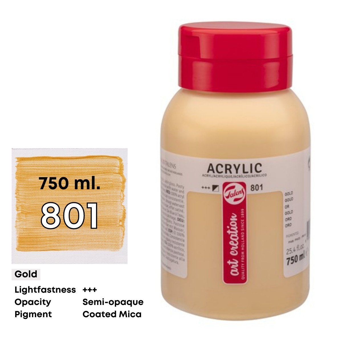 Art Creation Akrilik Boya 750ml 801 Gold