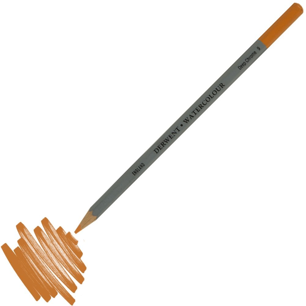 Derwent Watercolour Suluboya Kalemi 09 Deep Chrome