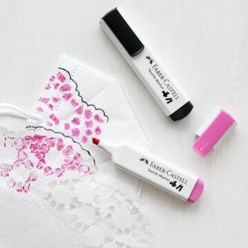 Faber Castell Fabric Marker Tekstil Kumaş Kalem Seti 5li Pastel