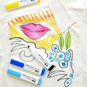 Faber Castell Fabric Marker Tekstil Kumaş Kalem Seti 5li Pastel