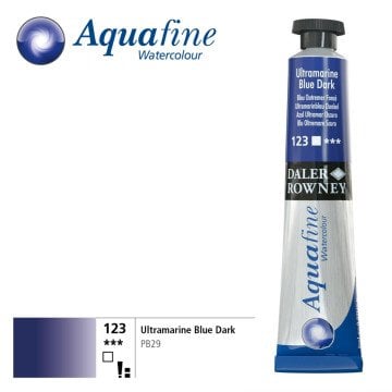 Daler Rowney Aquafine Tüp Sulu Boya 8ml 123 Ultramarine
