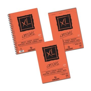 Canson XL Eskiz Defter Croquis A4 90gr 120yp Üstten Spiralli