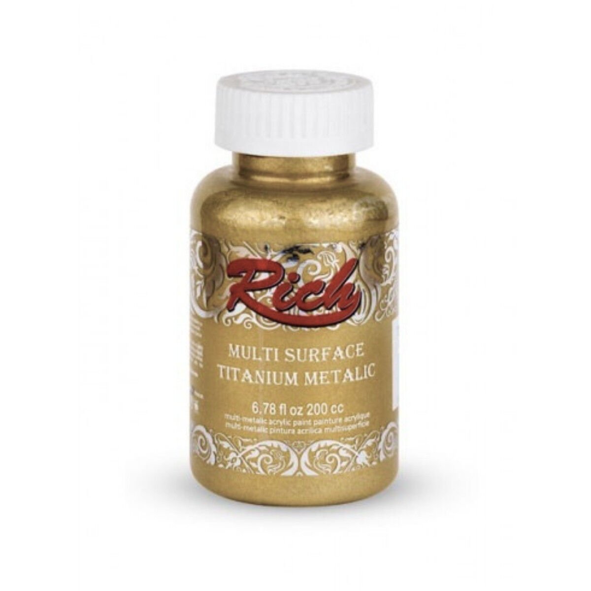 Rich Multi Surface Titanium Metalic 200ml White Gold 200 2518