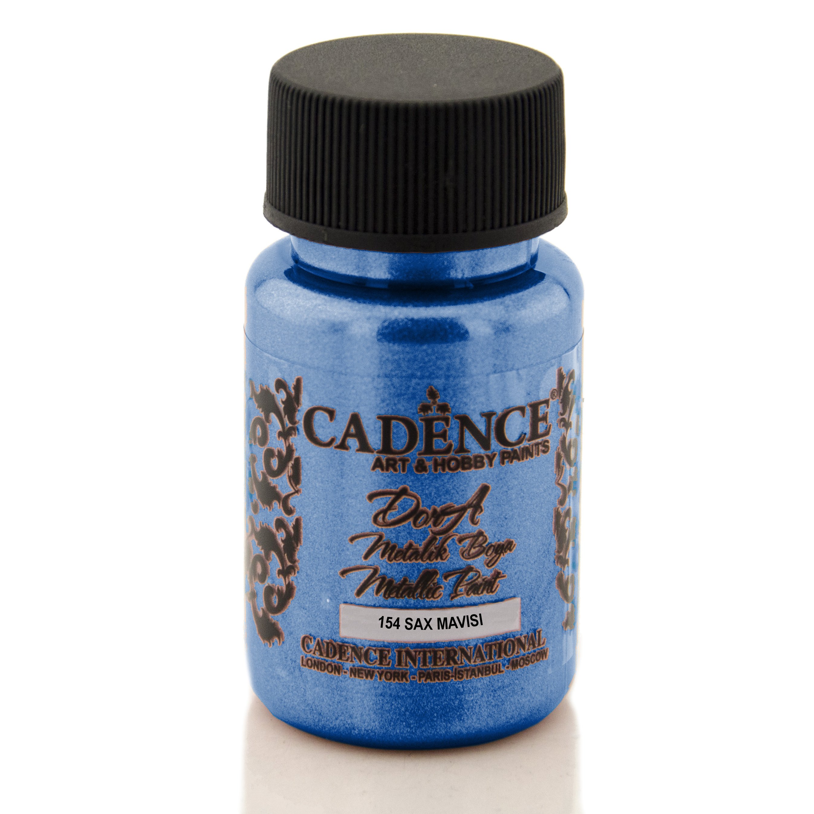 Cadence Dora Metalik Boya 50ml 154 Sax Mavısı