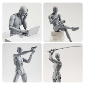 Art Elegant Detaylı Plastik Model Mankeni 30 Parça