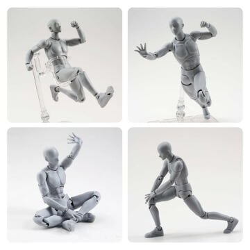 Art Elegant Detaylı Plastik Model Mankeni 30 Parça