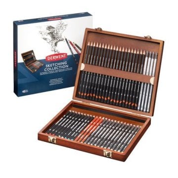 Derwent Sketching 48'li Ahşap Kutu