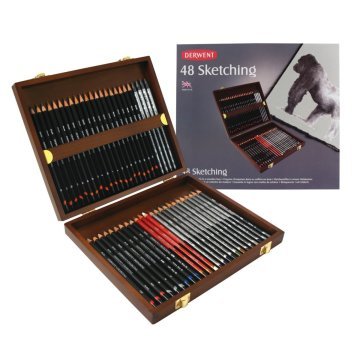 Derwent Sketching 48'li Ahşap Kutu