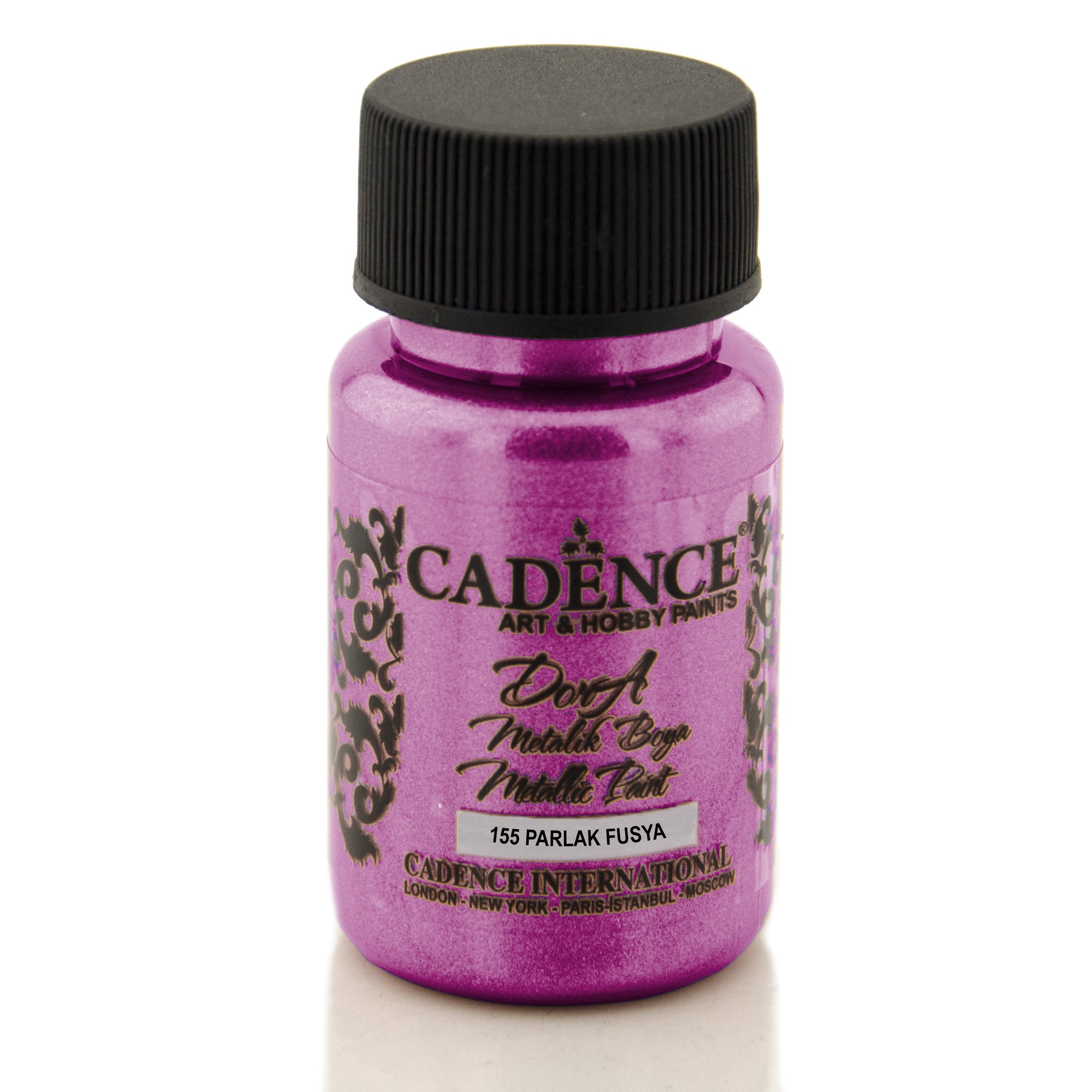 Cadence Dora Metalik Boya 50ml 155 Parlak Fusya