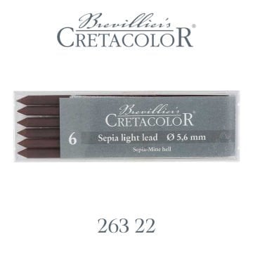 Cretacolor Portmin Kalem Ucu 5.6mm 6lı Sepia Light 26322