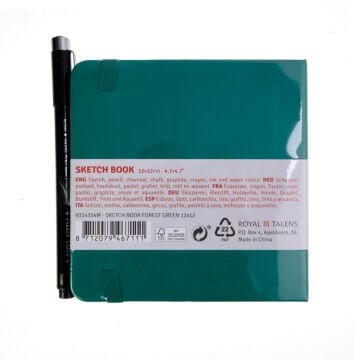 Talens Art Creation Eskiz Bloğu Sert Kapak 140gr 12x12cm Yeşil 80yp