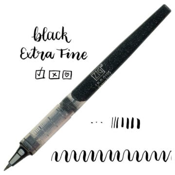 Zig Letter Pen Cocoiro Refill R-010S Siyah