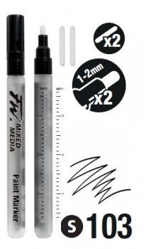 Daler Rowney FW Mix Paint Markers Seti S Yuvarlak Uç 1-2mm 2li Set