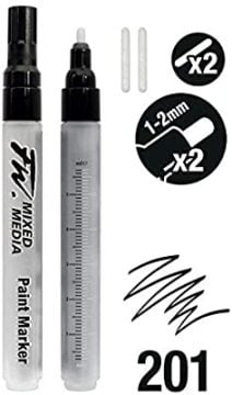 Daler Rowney FW Mix Paint Markers Seti M Yuvarlak Uç 1-2mm 2li Set