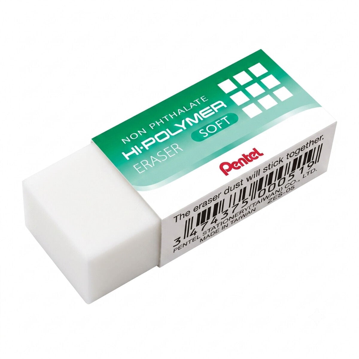 Pentel Hi-Polymer Yumuşak Silgi Beyaz Soft