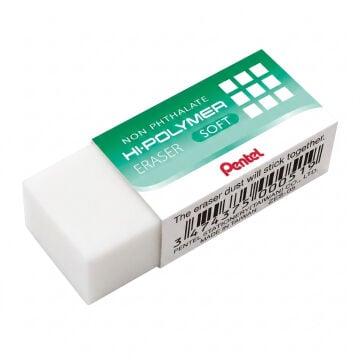 Pentel Hi-Polymer Yumuşak Silgi Beyaz Soft