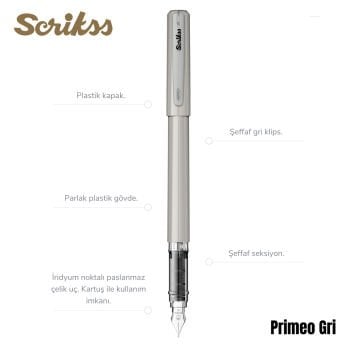 Scrikss Dolma Kalem Primeo Gri