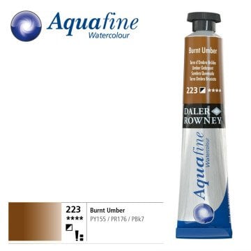 Daler Rowney Aquafine Tüp Sulu Boya 8ml 223 Burnt Umber