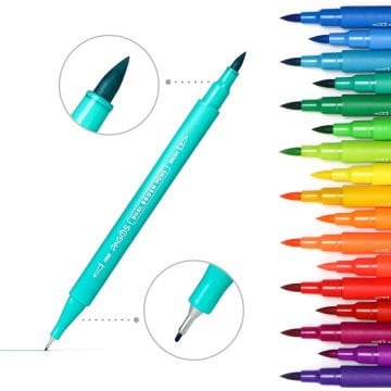 Pagos Dual Brush Su Bazlı Marker Seti 120 Renk