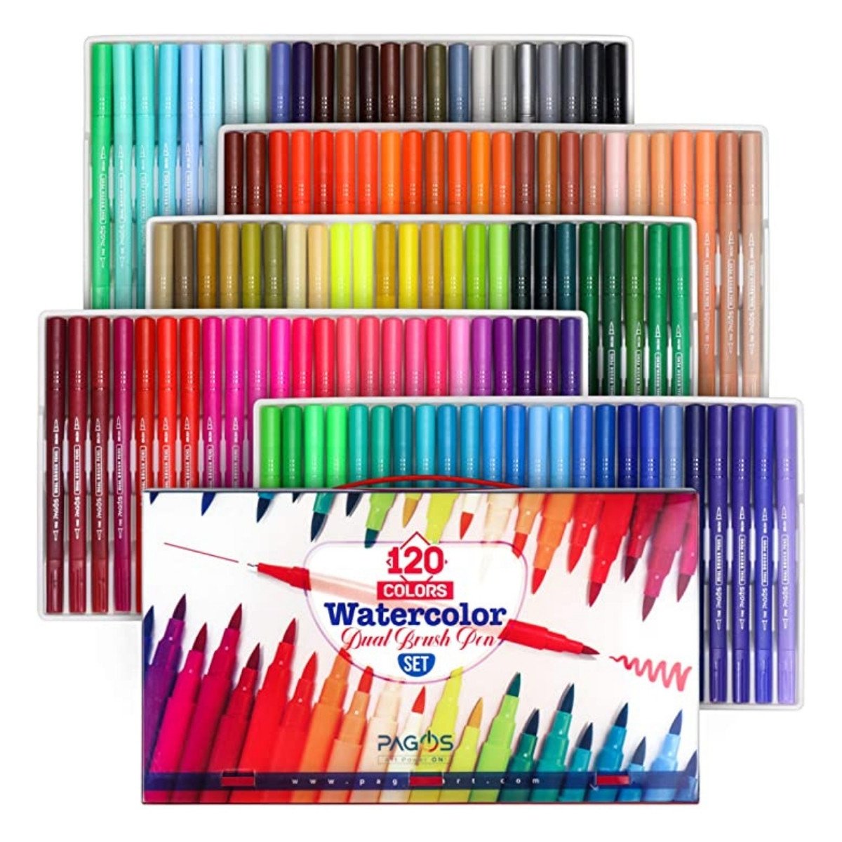 Pagos Dual Brush Su Bazlı Marker Seti 120 Renk