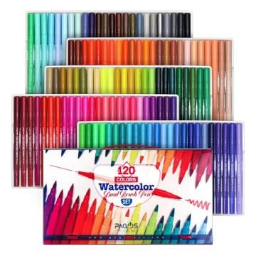 Pagos Dual Brush Su Bazlı Marker Seti 120 Renk